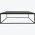 Libra Kirkstone Iron Coffee Table Ebony Black, Galaxy Slate Top Large 140x81x43cm